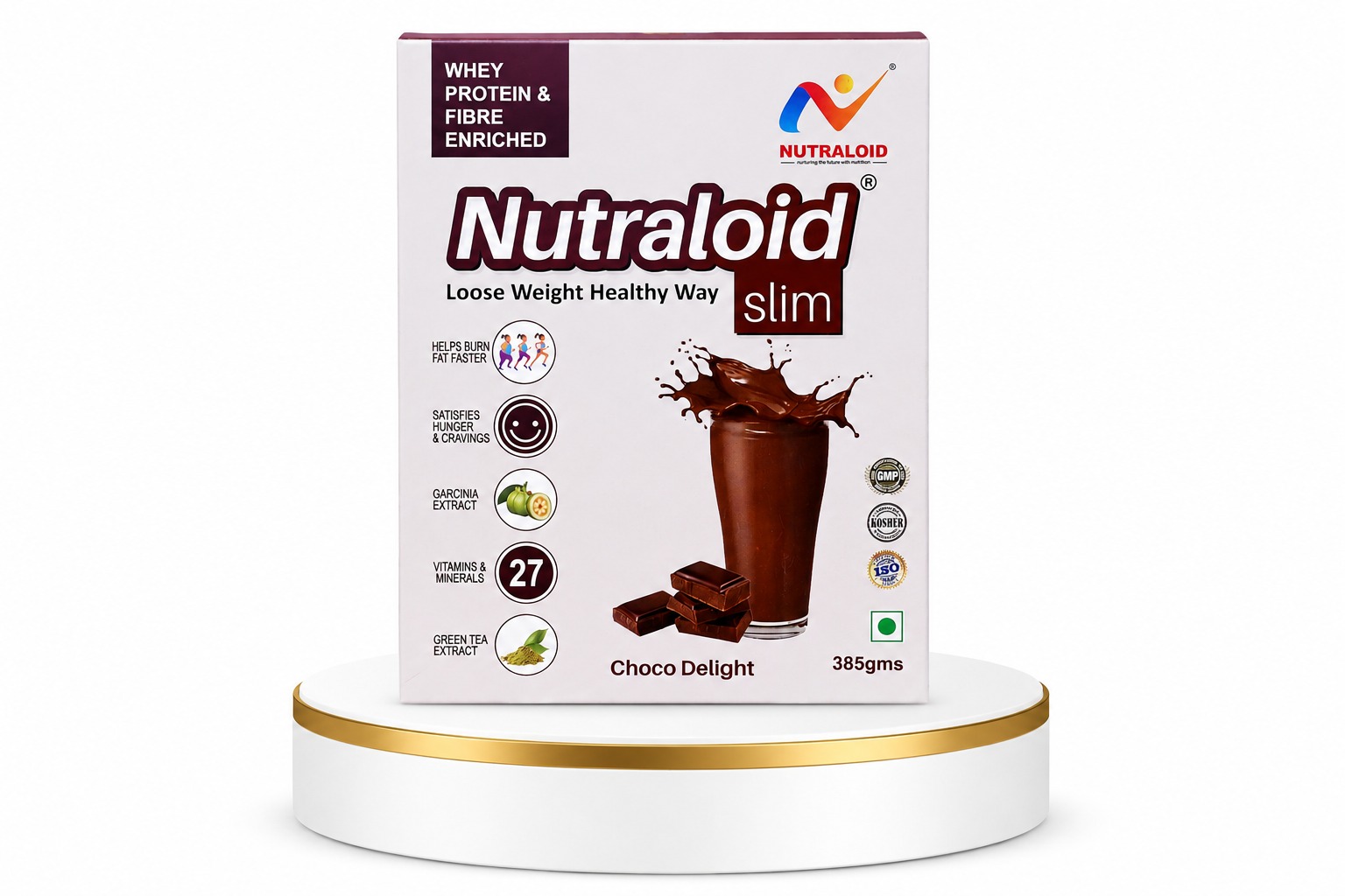 Nutraloid Slim Weight Loss Protein Powder (Chocolate) – Achieve Your Weight Management Goals Deliciously