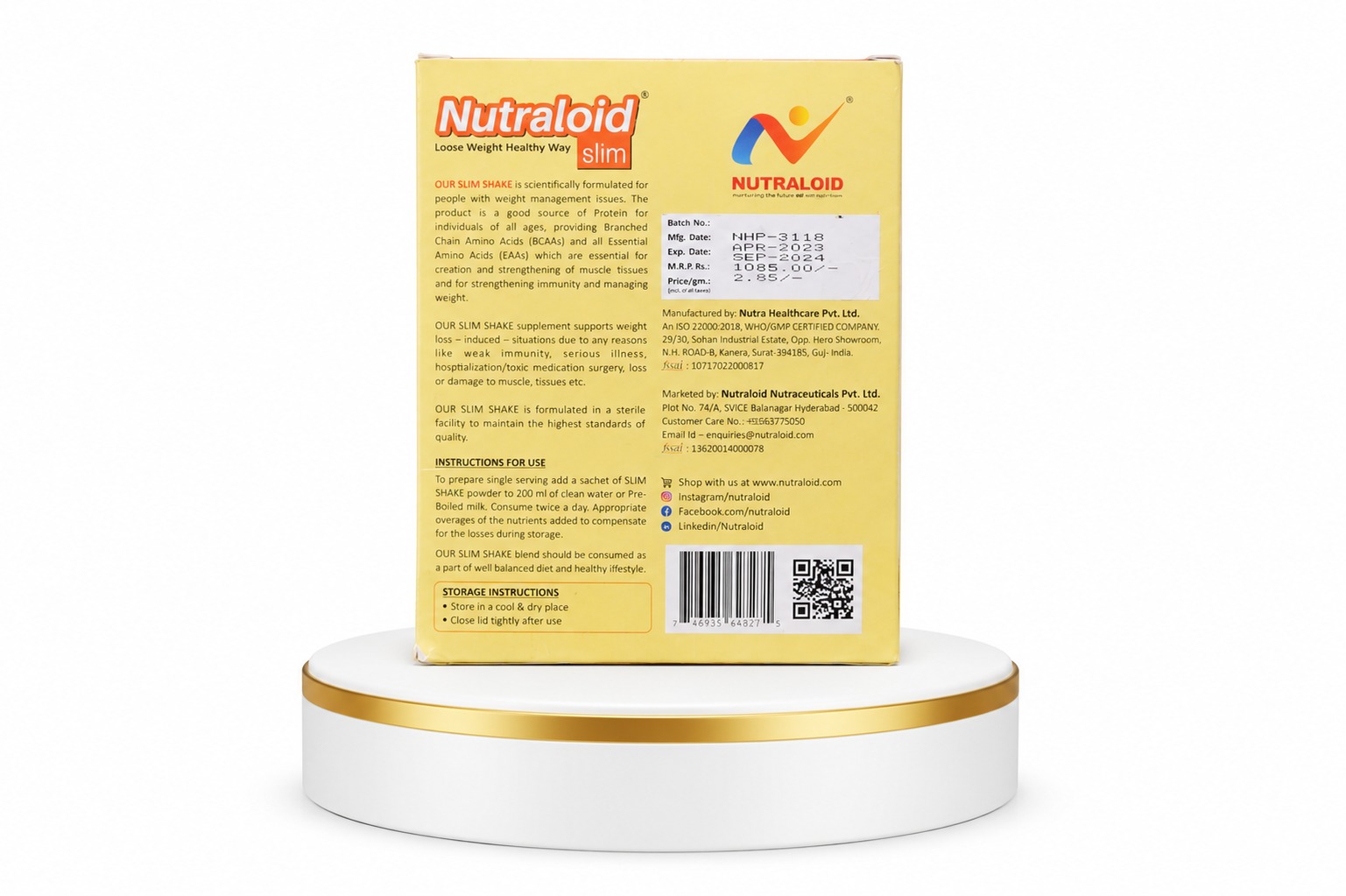 Nutraloid Slim Weight Loss Protein Powder (Mango) – A Delicious Way to Manage Your Weight - Image 4