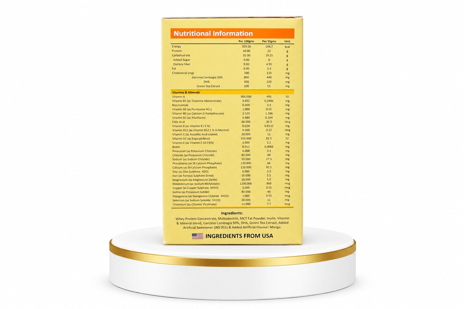 Nutraloid Slim Weight Loss Protein Powder (Mango) – A Delicious Way to Manage Your Weight - Image 3