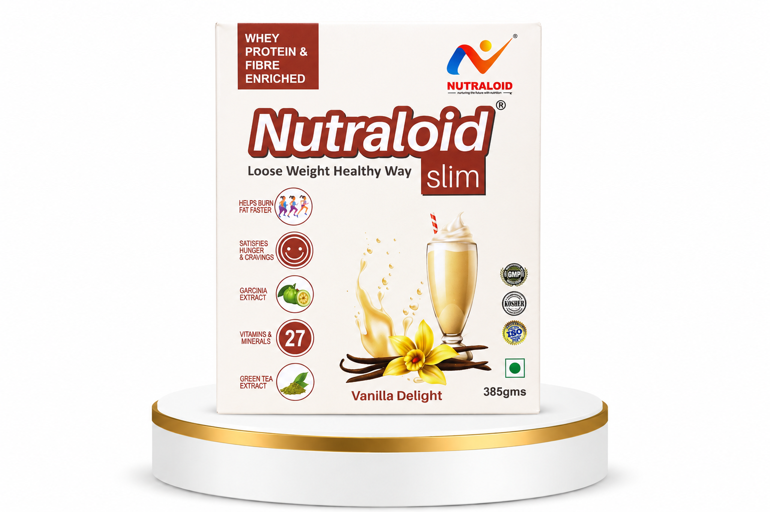 Nutraloid Slim Weight Loss Protein Powder (Vanilla Delight) - Image 2